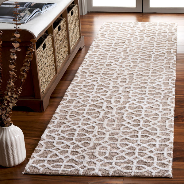 Safavieh Audrey Elegant Area Rug – Luxurious Softness & Durable Design For Timeless Home Décor Style Taupe ,Ivory 80% Micro Polyester,20% Cotton Aud103e-28