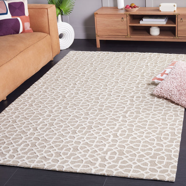 Safavieh Audrey Elegant Area Rug – Luxurious Softness & Durable Design For Timeless Home Décor Style Taupe ,Ivory 80% Micro Polyester,20% Cotton Aud103e-28
