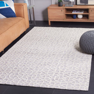 Safavieh Audrey 103 Power loomed Transitional Rug Light Grey / Beige 8' x 10'