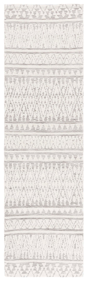 Safavieh Audrey Timeless Transitional Area Rug - Elegant Geometric Design For Modern Living Spaces Grey ,Ivory 80% Micro Polyester,20% Cotton Aud104f-6sq