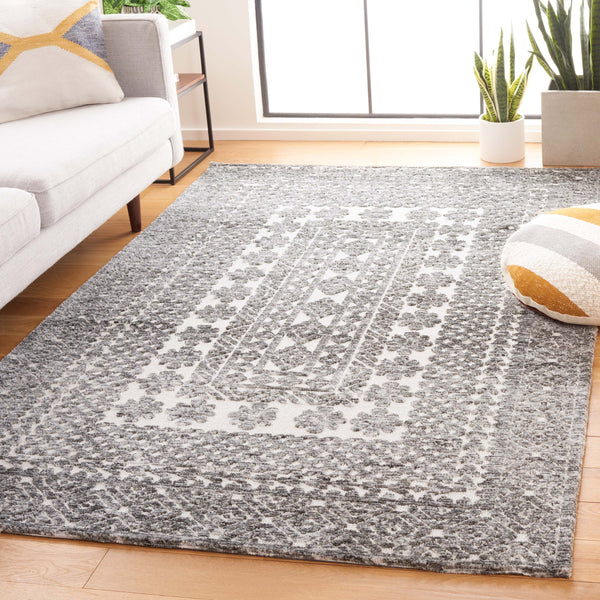 Safavieh Audrey Elegant Ivory And Grey Area Rug – Timeless Design For Cozy Living Spaces And Modern Homes Ivory ,Grey 80% Micro Polyester,20% Cotton Aud105a-4