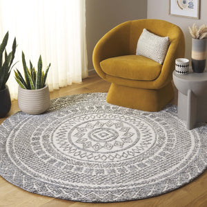 Safavieh Audrey Elegant Ivory And Grey Area Rug – Timeless Design For Cozy Living Spaces And Modern Homes Ivory ,Grey 80% Micro Polyester,20% Cotton Aud105a-4