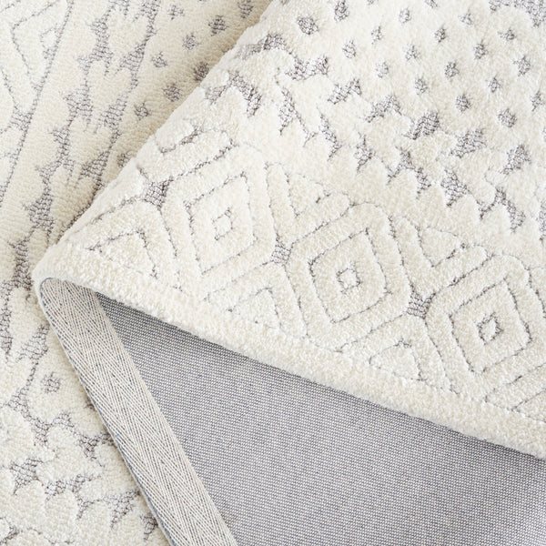 Safavieh Audrey Elegant Ivory And Grey Area Rug – Timeless Design For Cozy Living Spaces And Modern Homes Grey ,Ivory 80% Micro Polyester,20% Cotton Aud105f-28