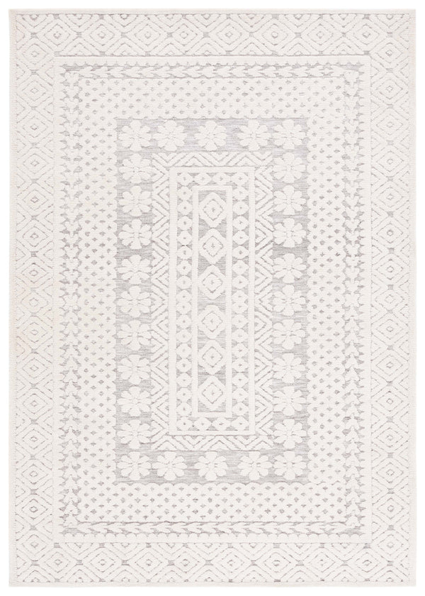 Safavieh Audrey Elegant Ivory And Grey Area Rug – Timeless Design For Cozy Living Spaces And Modern Homes Grey ,Ivory 80% Micro Polyester,20% Cotton Aud105f-28