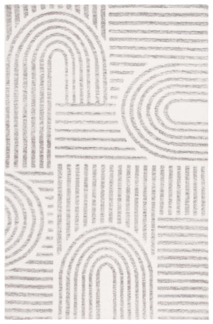 Safavieh Audrey Elegant Geometric Area Rug With Timeless Style | Luxurious Comfort For Any Room Decor Ivory ,Grey 80% Micro Polyester,20% Cotton Aud106a-28