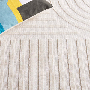 Safavieh Audrey Elegant Geometric Area Rug With Timeless Style | Luxurious Comfort For Any Room Decor Beige 80% Micro Polyester,20% Cotton Aud106b-6r