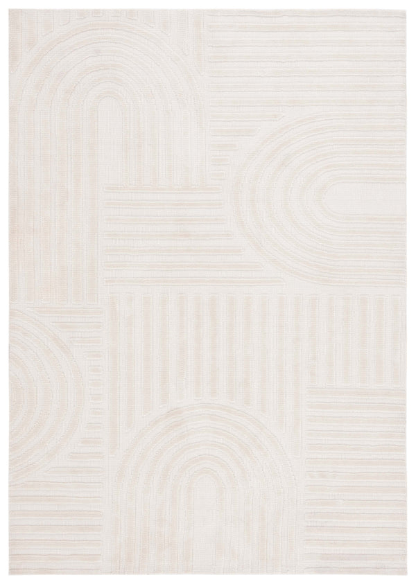 Safavieh Audrey Elegant Geometric Area Rug With Timeless Style | Luxurious Comfort For Any Room Decor Beige 80% Micro Polyester,20% Cotton Aud106b-6r
