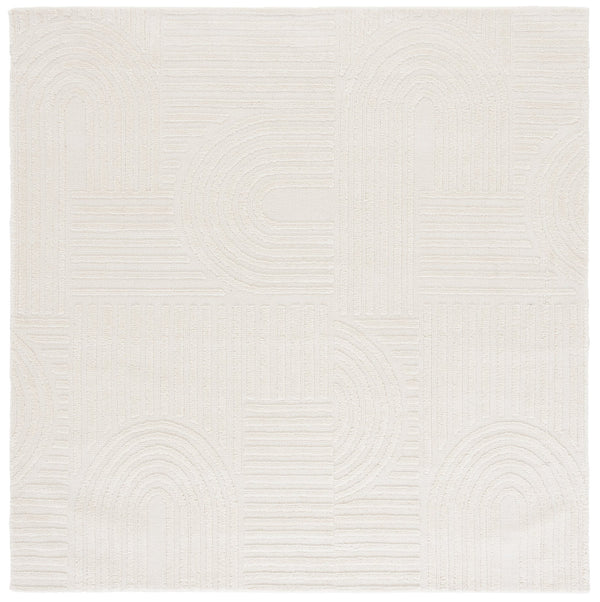 Safavieh Audrey Elegant Geometric Area Rug With Timeless Style | Luxurious Comfort For Any Room Decor Beige 80% Micro Polyester,20% Cotton Aud106b-6r