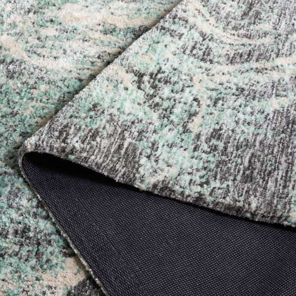 Safavieh Audrey Exquisite Area Rug - Luxurious Abstract Design For Elegant Living Spaces & Cozy Comfort Blue ,Grey 80% Micro Polyester,20% Cotton Aud107m-5