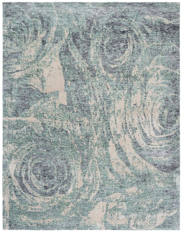 Safavieh Audrey Exquisite Area Rug - Luxurious Abstract Design For Elegant Living Spaces & Cozy Comfort Blue ,Grey 80% Micro Polyester,20% Cotton Aud107m-5