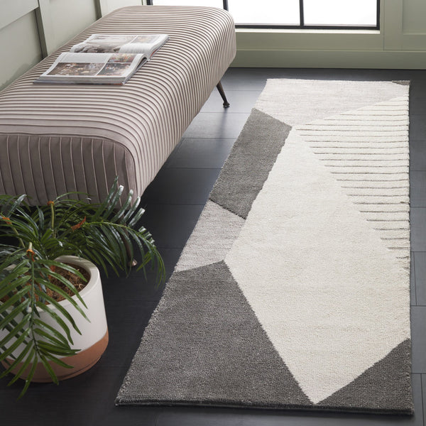 Safavieh Audrey Luxurious Round Area Rug - Elegant Modern Design For Chic Home Decor, Soft & Durable Masterpiece Grey ,Ivory 80% Micro Polyester,20% Cotton Aud108f-6sq