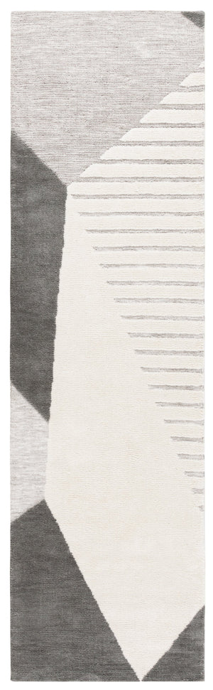 Safavieh Audrey Luxurious Round Area Rug - Elegant Modern Design For Chic Home Decor, Soft & Durable Masterpiece Grey ,Ivory 80% Micro Polyester,20% Cotton Aud108f-6sq