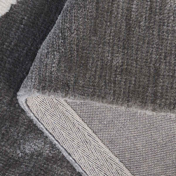 Safavieh Audrey Luxurious Round Area Rug - Elegant Modern Design For Chic Home Decor, Soft & Durable Masterpiece Grey ,Ivory 80% Micro Polyester,20% Cotton Aud108f-6sq