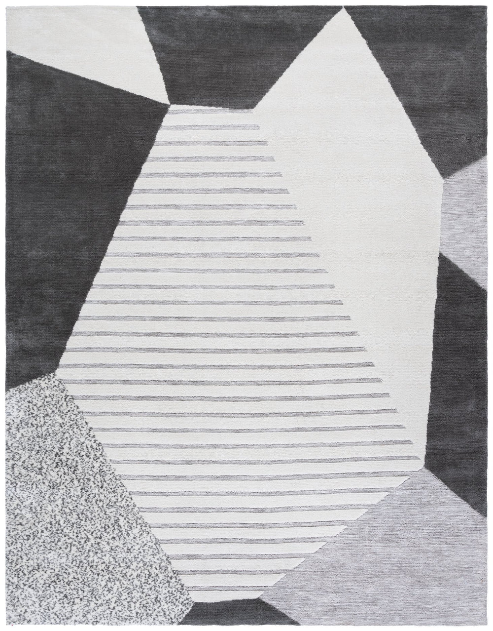 Safavieh Audrey Luxurious Round Area Rug - Elegant Modern Design For Chic Home Decor, Soft & Durable Masterpiece Grey ,Ivory 80% Micro Polyester,20% Cotton Aud108f-6sq