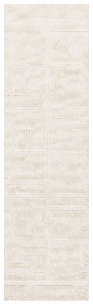 Safavieh Audrey Luxurious 6x6 Square Area Rug – Contemporary Design In Soft Micro Polyester & Cotton Blend Ivory 80% Micro Polyester,20% Cotton Aud109a-8