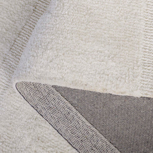 Safavieh Audrey Luxurious 6x6 Square Area Rug – Contemporary Design In Soft Micro Polyester & Cotton Blend Ivory 80% Micro Polyester,20% Cotton Aud109a-8