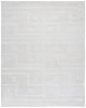 Safavieh Audrey Luxurious 6x6 Square Area Rug – Contemporary Design In Soft Micro Polyester & Cotton Blend Ivory 80% Micro Polyester,20% Cotton Aud109a-8