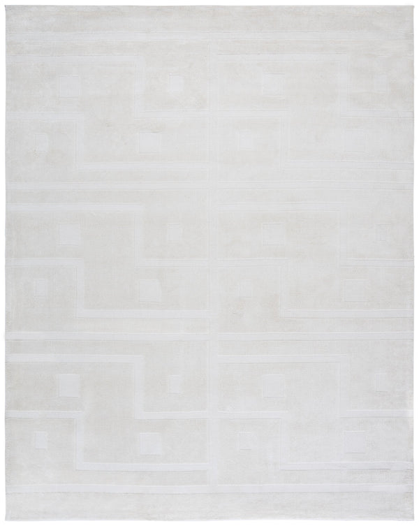 Safavieh Audrey Luxurious 6x6 Square Area Rug – Contemporary Design In Soft Micro Polyester & Cotton Blend Ivory 80% Micro Polyester,20% Cotton Aud109a-8