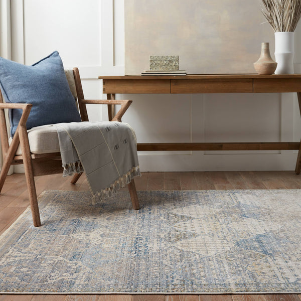 Jaipur Living Vibe by Jaipur Living Prado Moorish Trellis Polyester Runner Rug for Hallway Decor 3' x 12' RUG152272