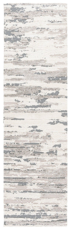 Safavieh Audrey Premium Area Rug - Sophisticated Modern Design For Luxurious Living Spaces And Timeless Charm Grey ,Beige 80% Micro Polyester,20% Cotton Aud110f-8