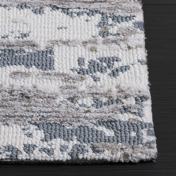 Safavieh Audrey Premium Area Rug - Sophisticated Modern Design For Luxurious Living Spaces And Timeless Charm Grey ,Beige 80% Micro Polyester,20% Cotton Aud110f-8