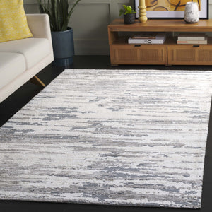 Safavieh Audrey Premium Area Rug - Sophisticated Modern Design For Luxurious Living Spaces And Timeless Charm Grey ,Beige 80% Micro Polyester,20% Cotton Aud110f-8