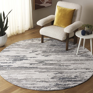 Safavieh Audrey Premium Area Rug - Sophisticated Modern Design For Luxurious Living Spaces And Timeless Charm Grey ,Beige 80% Micro Polyester,20% Cotton Aud110f-8