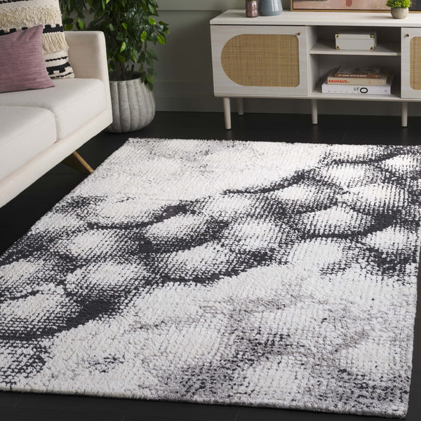 Safavieh Audrey Modern Area Rug - Premium Quality, Chic Grey And Ivory Design For Stylish Home Décor Grey ,Ivory 80% Micro Polyester,20% Cotton Aud111f-8
