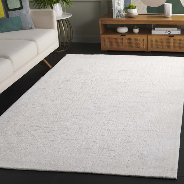 Safavieh Audrey Elegant Power-loomed Area Rug With Geometric Patterns For Modern Home Décor And Comfort Ivory 80% Micro Polyester,20% Cotton Aud112a-4