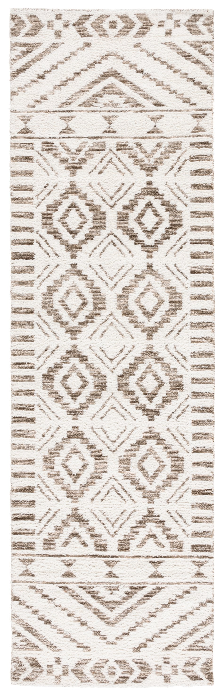 Safavieh Audrey Hand-tufted Area Rug - Exquisite Geometric Design For Timeless Elegance In Any Room Ivory ,Beige 80% Polyester 20% Cotton Aud202b-28