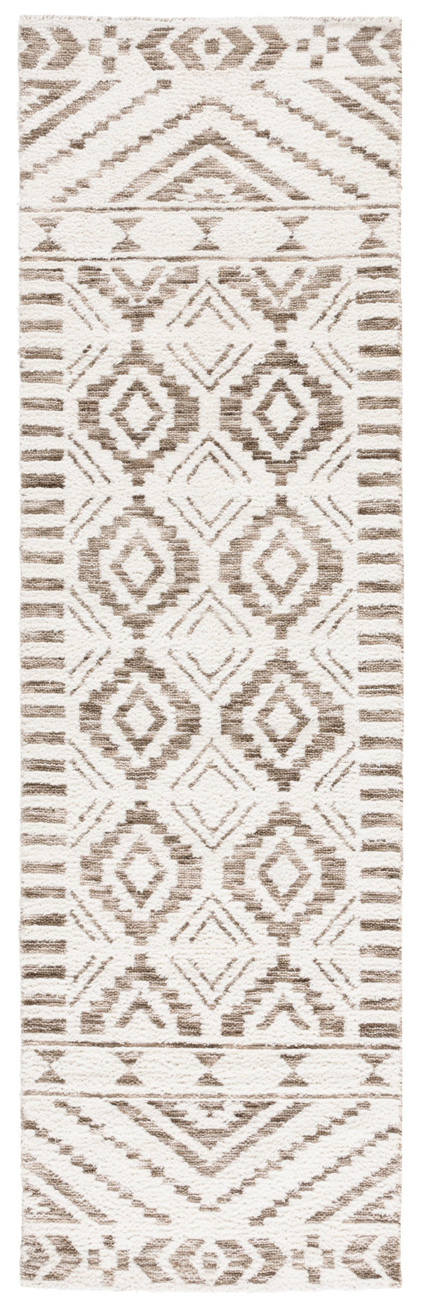 Safavieh Audrey Hand-tufted Area Rug - Exquisite Geometric Design For Timeless Elegance In Any Room Ivory ,Beige 80% Polyester 20% Cotton Aud202b-28