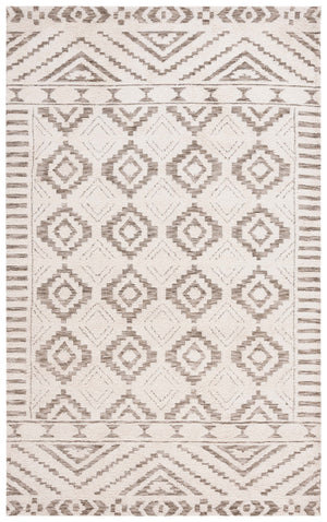 Safavieh Audrey Hand-tufted Area Rug - Exquisite Geometric Design For Timeless Elegance In Any Room Ivory ,Beige 80% Polyester 20% Cotton Aud202b-28