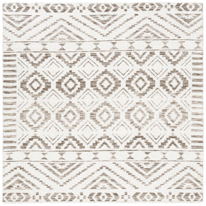 Safavieh Audrey Hand-tufted Area Rug - Exquisite Geometric Design For Timeless Elegance In Any Room Ivory ,Beige 80% Polyester 20% Cotton Aud202b-28