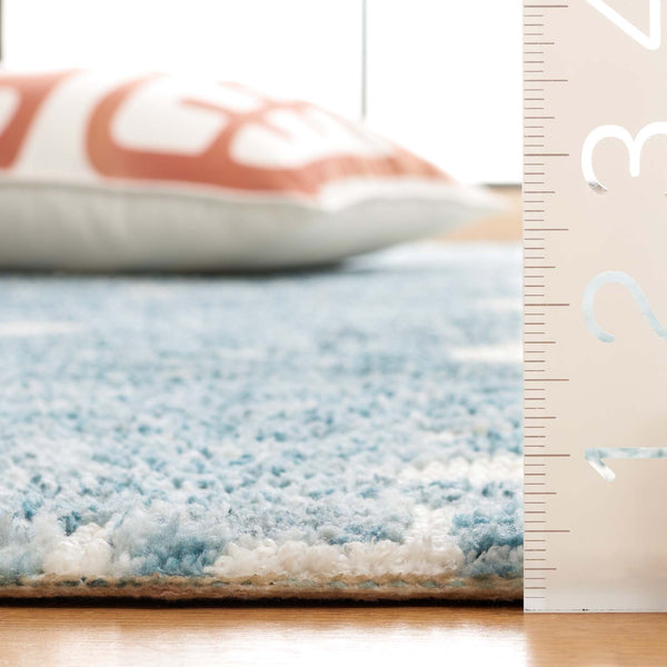 Safavieh Audrey Hand-tufted Area Rug With Geometric Pattern – Stylish Blue And Ivory Design For Any Room Blue ,Ivory 80% Polyester 20% Cotton Aud203m-6r