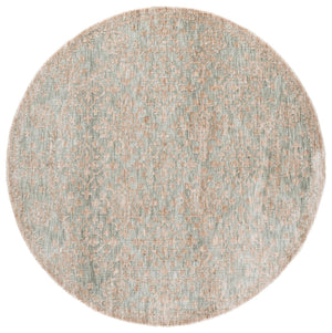 Safavieh Audrey Hand-Tufted Light Teal And Beige Area Rug — Low-Profile Polyester Pile, Modern Elegance, Durable 6'-0" x 6'-0" AUD301J-6SQ
