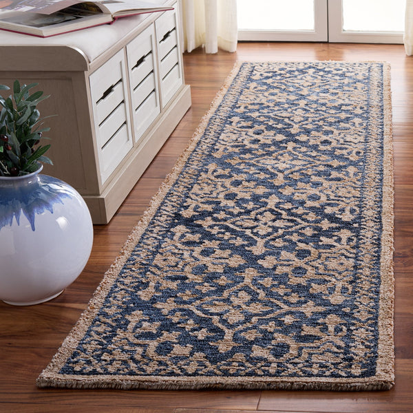 Safavieh Audrey Hand-Tufted Blue Beige Area Rug — Soft Polyester Pile, Transitional Elegance For Living Rooms 9'-0" x 12'-0" AUD301M-9