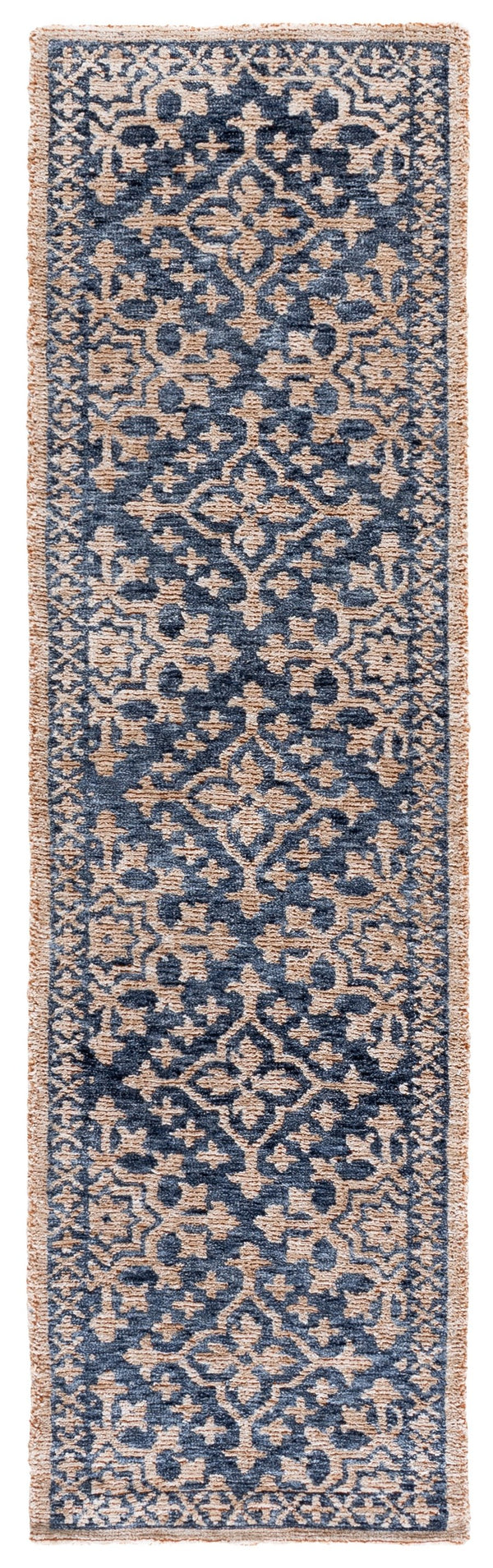 Safavieh Audrey Hand-Tufted Blue Beige Area Rug — Soft Polyester Pile, Transitional Elegance For Living Rooms 9'-0" x 12'-0" AUD301M-9