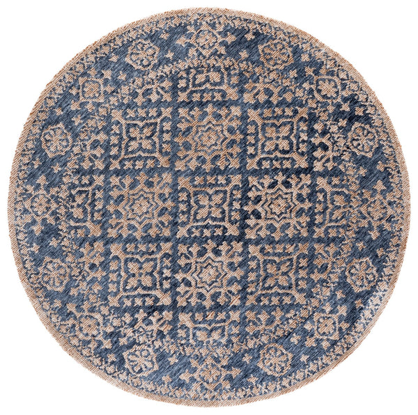 Safavieh Audrey Hand-Tufted Blue Beige Area Rug — Soft Polyester Pile, Transitional Elegance For Living Rooms 9'-0" x 12'-0" AUD301M-9