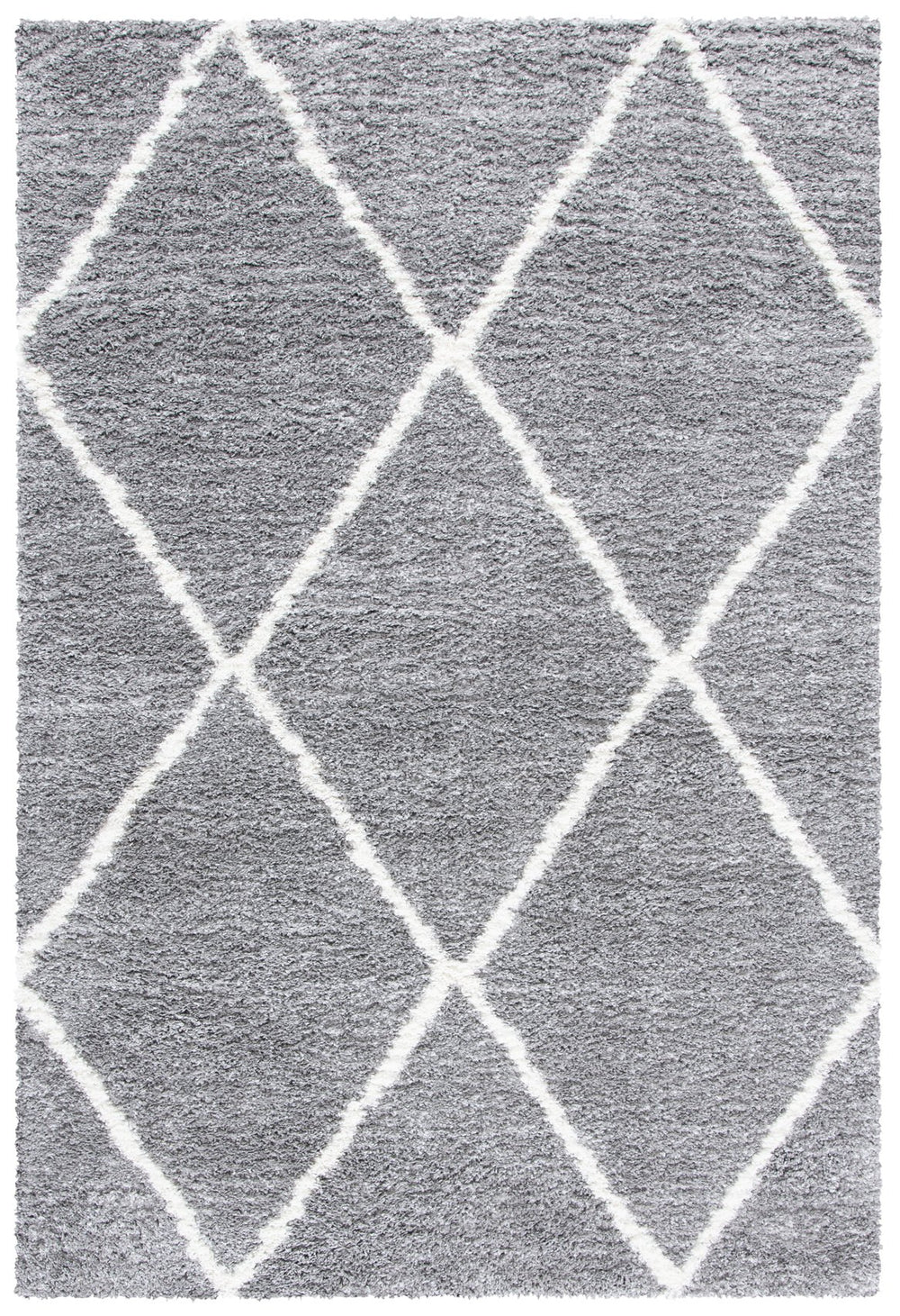 Safavieh August 8' X 10' Light Grey/Ivory Shag Area Rug - Luxurious Comfort, Timeless Design, Oeko-tex Certified Light Grey ,Ivory 50% Jute,45% Polypropylene,5% Polyester Aug531f-8
