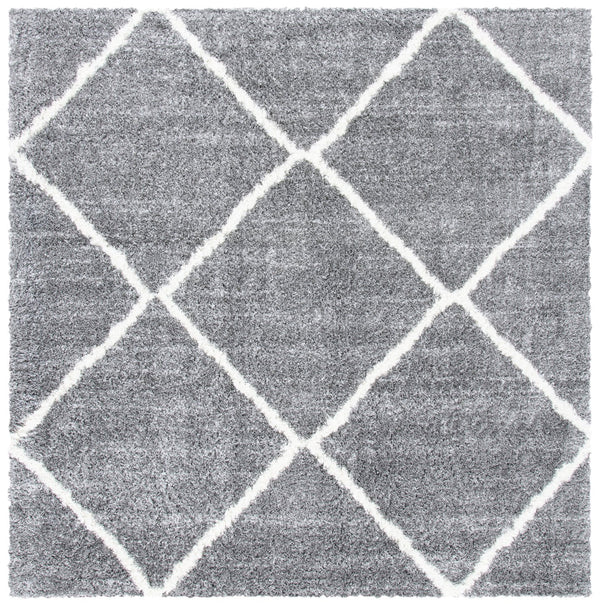 Safavieh August 8' X 10' Light Grey/Ivory Shag Area Rug - Luxurious Comfort, Timeless Design, Oeko-tex Certified Light Grey ,Ivory 50% Jute,45% Polypropylene,5% Polyester Aug531f-8