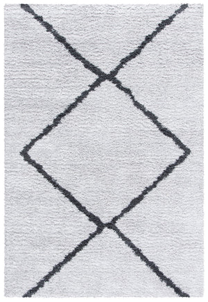 Safavieh August 500 Power Loomed Shag Rug Beige / Charcoal AUG532H-5