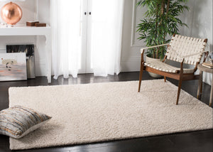 Safavieh August Shag Area Rug - Luxurious 10' X 10' Soft Comfort For Elegant Home Aesthetics And Style Beige 65% Polypropylene + 35% Jute Aug900d-12sq