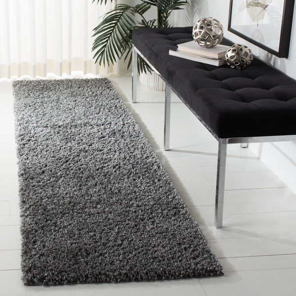 Safavieh August Shag Runner 2'3" X 16' Grey — Plush 1⅛" Flokati Feel, Power-Loomed Turkey, Durable Hallway Rug AUG900F-216