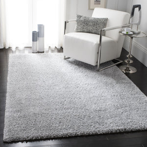 Safavieh August Shag Area Rug - Luxurious 10' X 10' Soft Comfort For Elegant Home Aesthetics And Style Silver 65% Polypropylene + 35% Jute Aug900g-10sq