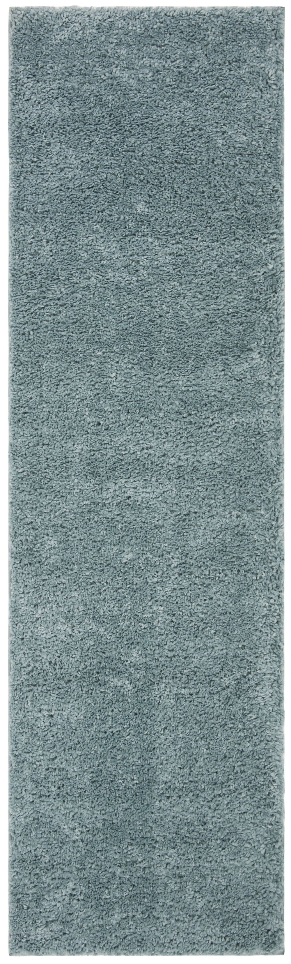 Safavieh August Plush Aqua Shag Area Rug — High-Pile Power-Loomed Flokati Look, Cozy Durable Accent Rug 4'-0" x 4'-0" AUG900J-4SQ