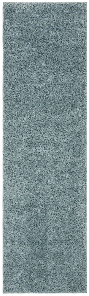 Safavieh August Plush Aqua Shag Area Rug — High-Pile Power-Loomed Flokati Look, Cozy Durable Accent Rug 4'-0" x 4'-0" AUG900J-4SQ