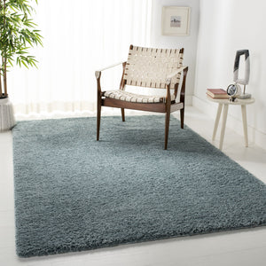 Safavieh August Shag Area Rug - Luxurious 10' X 10' Soft Comfort For Elegant Home Aesthetics And Style Aqua 65% Polypropylene + 35% Jute Aug900j-218