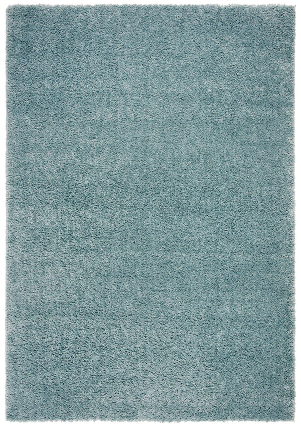 Safavieh August Plush Aqua Shag Rug Round — Flokati Texture, 1 1/8" Pile, Durable Polypropylene-Jute Blend 4'-0" x 4'-0" AUG900J-4R
