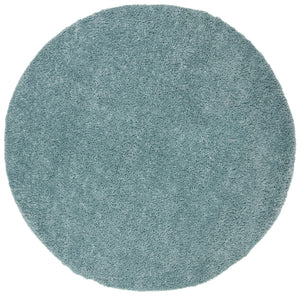 Safavieh August Plush Aqua Shag Area Rug — High-Pile Power-Loomed Flokati Look, Cozy Durable Accent Rug 4'-0" x 4'-0" AUG900J-4SQ