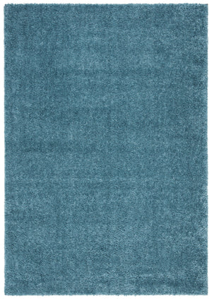 Safavieh August Shag Runner Turquoise 2'3" X 14' Flokati-Inspired Plush 1-1/8" Pile Power-Loomed Durable Elegance AUG900K-214